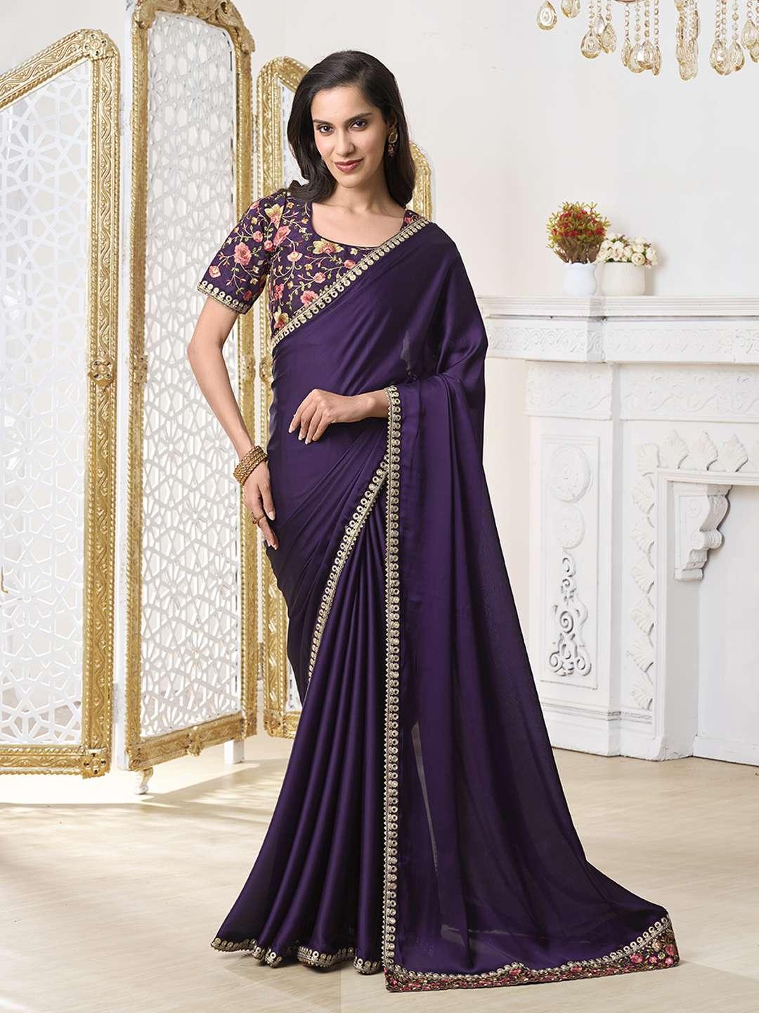 Mirror Work Saree